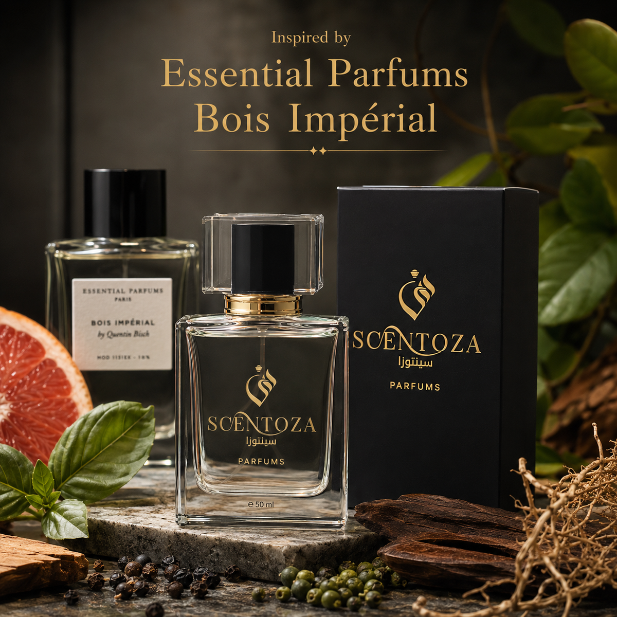 Inspiration of "Essential Parfums Bois Impérial"