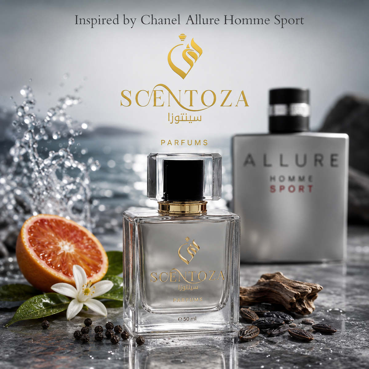 Inspiration of "Chanel Allure Homme Sport"
