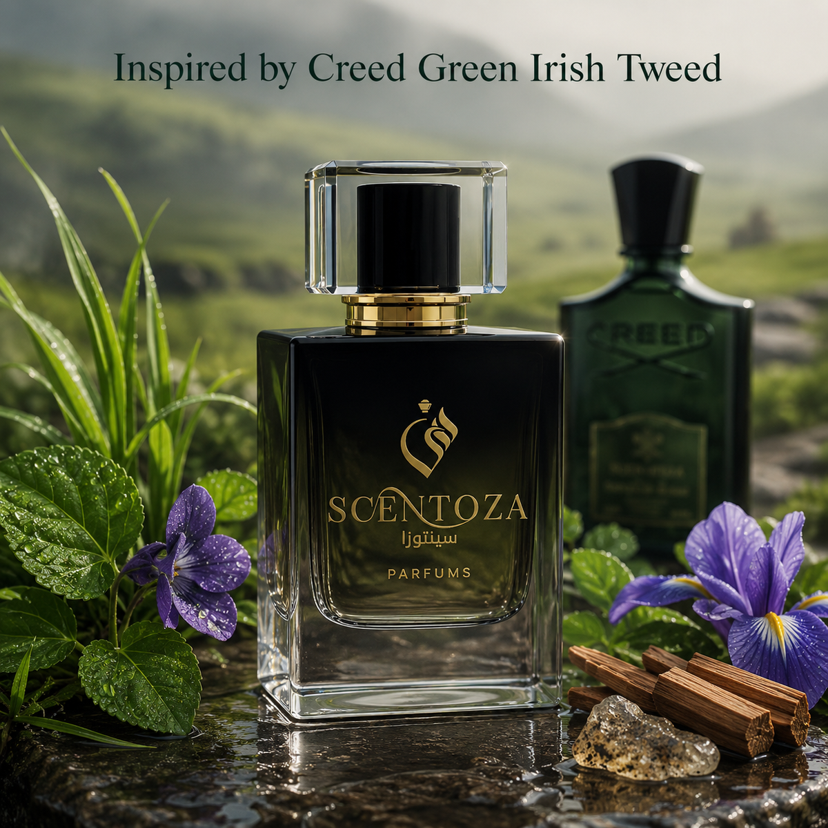 Inspiration of "Creed Green Irish Tweed"